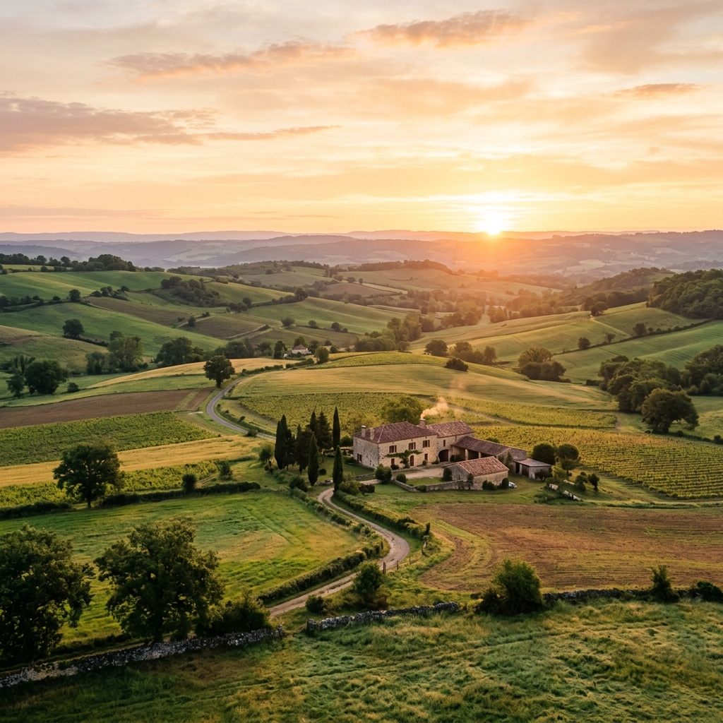 Paysage agricole français