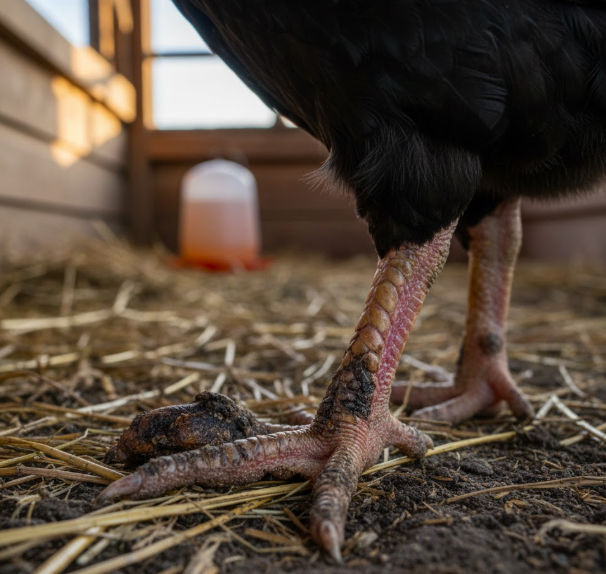 Comment protéger ses poules de la pododermatite
